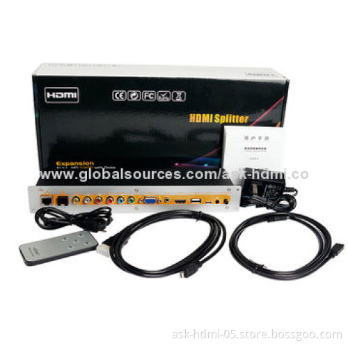 HD Multimedia Converter, HDMI, RJ45/USB/VGA/RGB/MHL